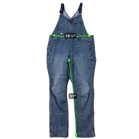 Duluth Trading Co. Denim Overalls Womens Size 18 Regular Blue Workwear - Picture 4 of 7